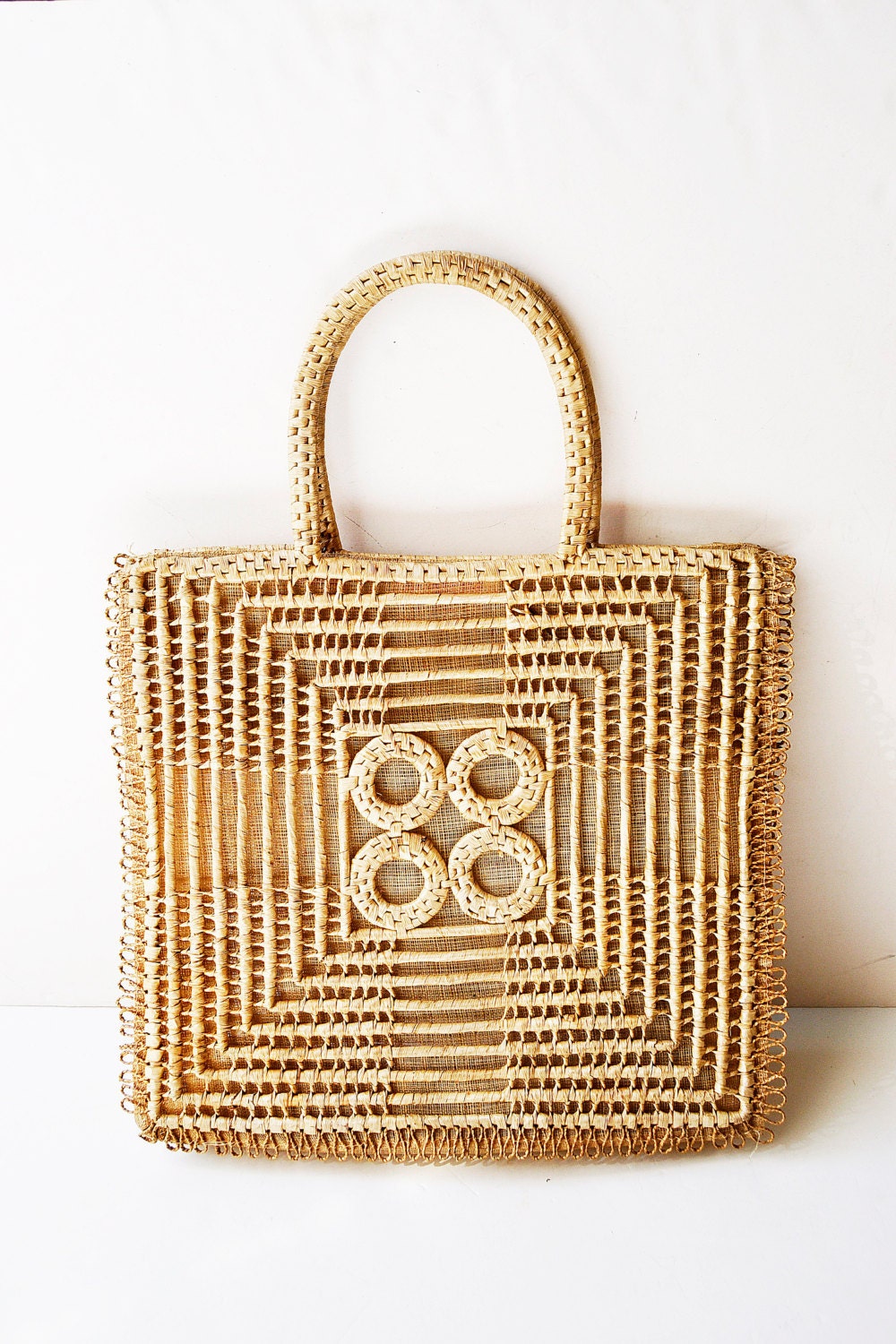 Chinese ancient bag of woven straw