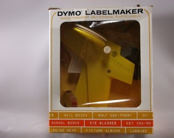 Label Maker Vintage 1970 s Mod Dymo in the original box used.epsteam