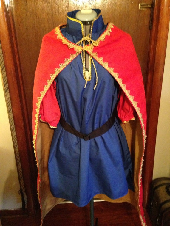 Prince Philip of Sleeping Beauty costume Cape And Tunic