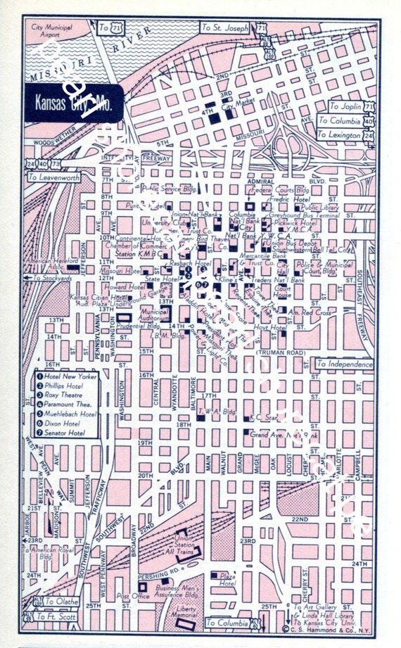 Street map Kansas City Missouri
