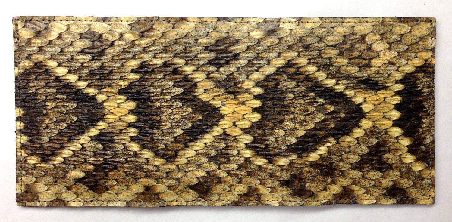 Eastern Diamondback Rattlesnake Trifold Wallet Credit Card