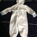 Infants Easter Bunny Costume ~ Hooded Footiess - Easter / Halloween Costume, Dress Up, Role Play, Reenactment