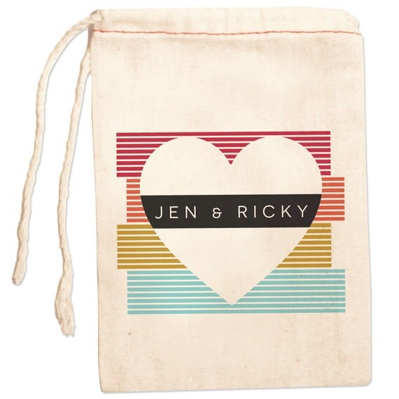 Custom Wedding Favor Bags | Heart Favor Bags | Custom Heart Wedding Favor Bags Il_570xn