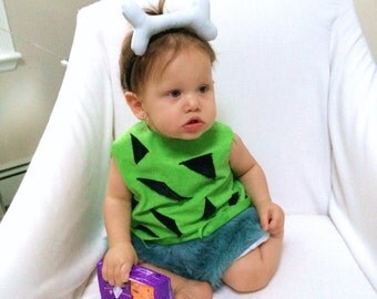 Pebbles Costume made to order sizes 12 months, 2T, 3T, 4T