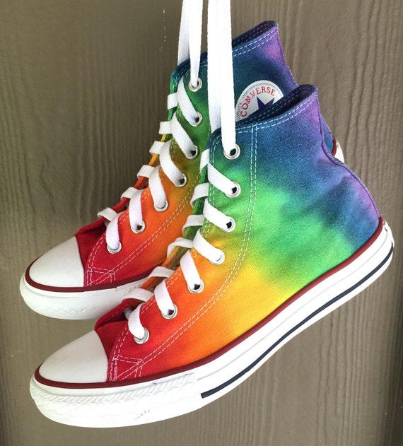 Tie Dye Converse Shoes Youth 3 Hippie by AllBottledUpTieDyes
