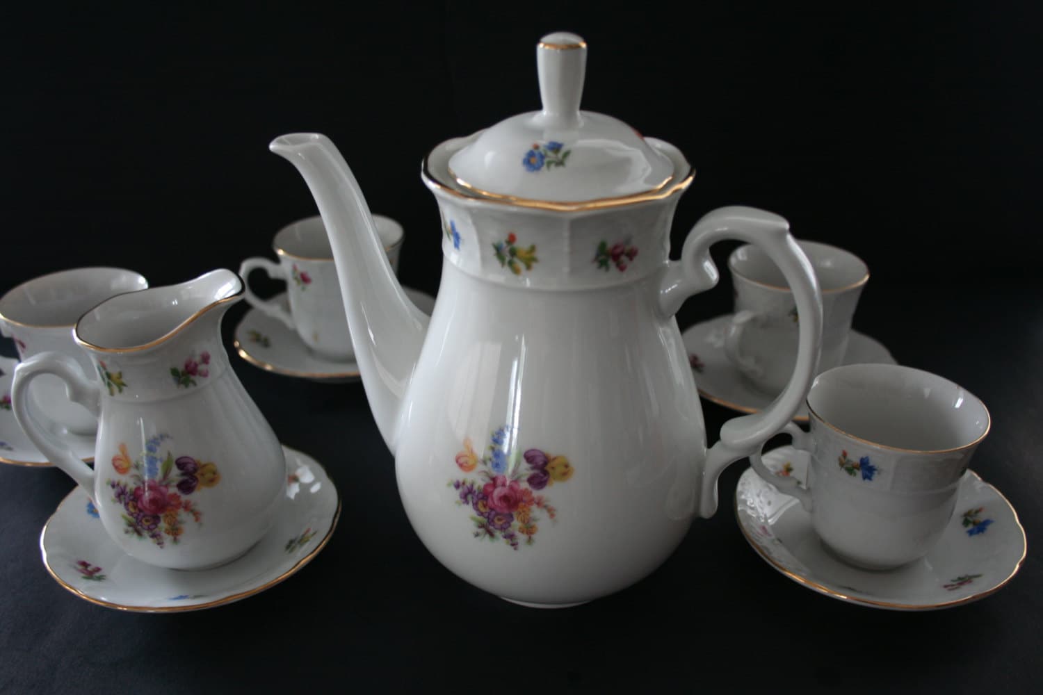 TK Thun Czechoslovakia China Tea Set 14 Piece by MyOliviaVintage