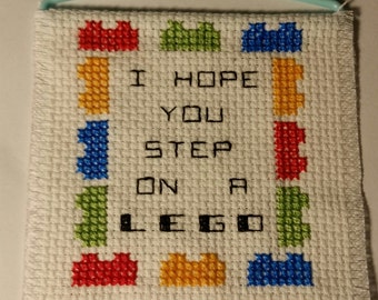 Lego cross stitch | Etsy