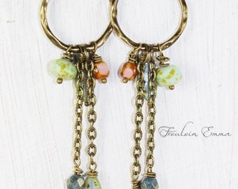 Boho earrings switch romance NELL earrings glass beads