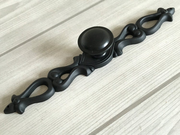 Black Dresser Knob Drawer Knobs Pulls Handles / by LynnsHardware