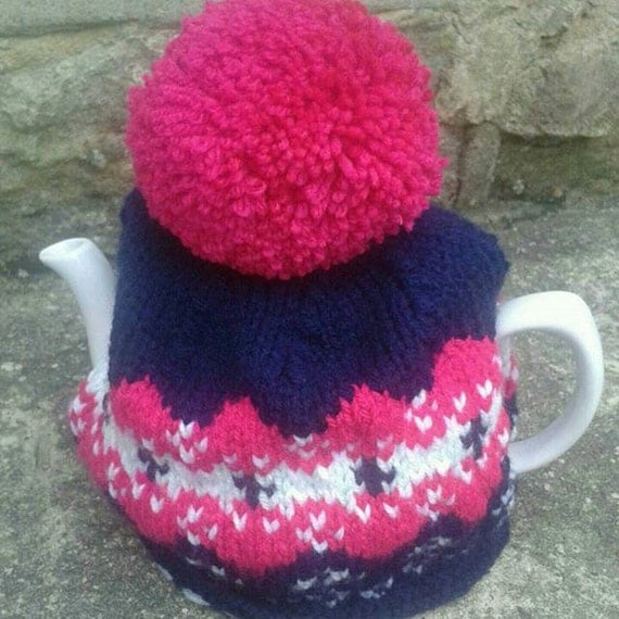 Knitted Tea Cosy handmade tea cozy teapot cover tea cosy