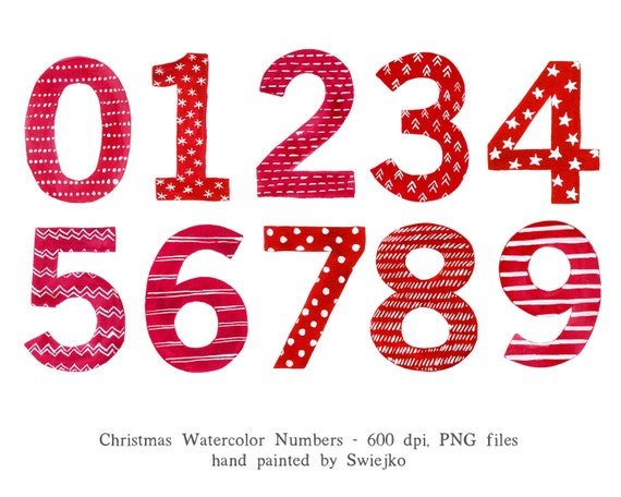 christmas numbers clipart - photo #17