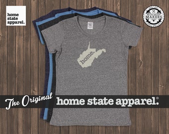West Virginia Home. T-shirt- Womens Cut