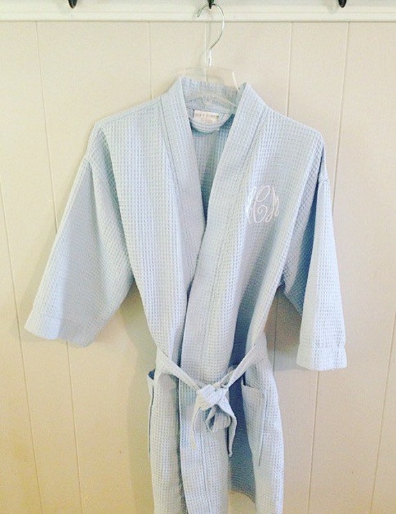 Monogrammed Spa Bath Robe by NavyAnchorMonograms on Etsy