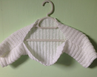 White Wedding Bolero, White Wedding Shrug, White Bridal Bolero, White Bridal Shrug, White Sparkly Bolero, White Sparkly Shrug, Crochet Shawl