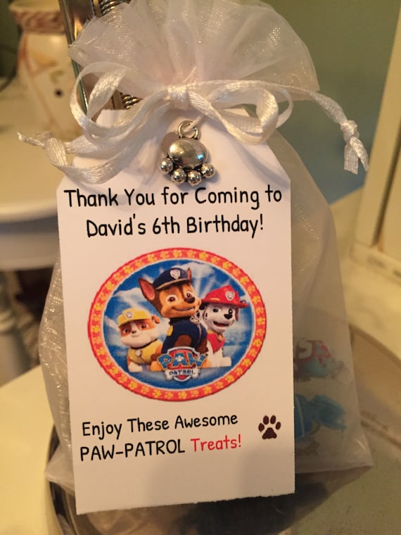 Paw-Patrol Birthday Treat Bags by Favors4Love on Etsy