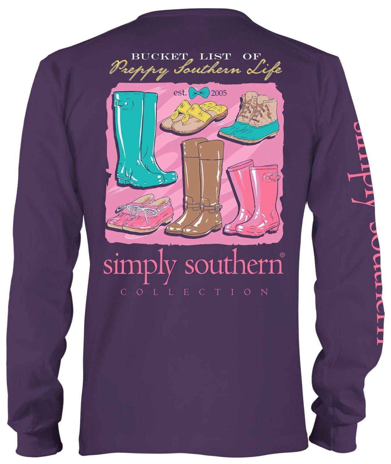 Simply Southern Long Sleeve T-shirt by TwoLittleHootsDesign