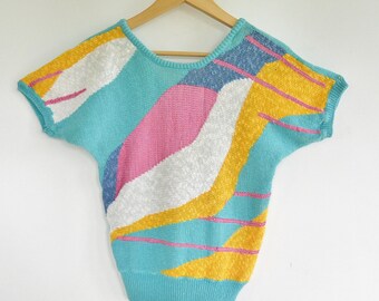 Color Block Interlock Sweater