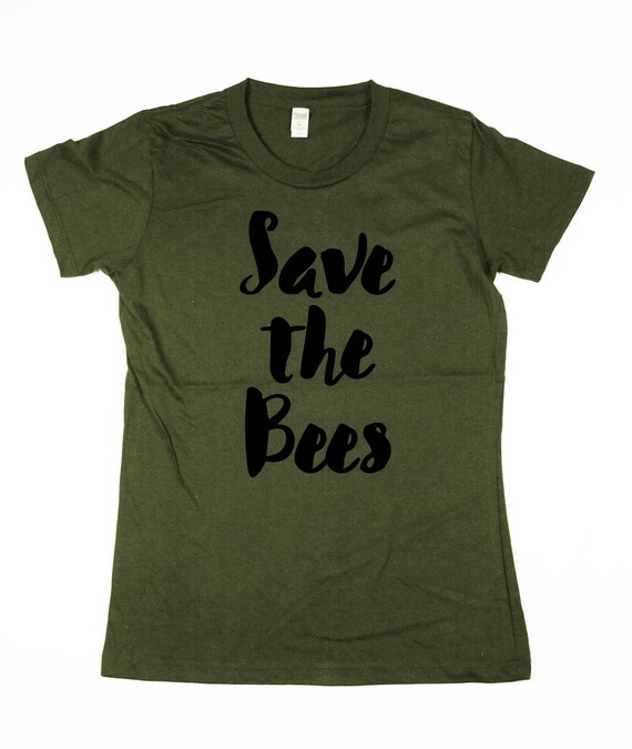 Bees T-shirt Womens Save the Bees Shirt bumble bee honey