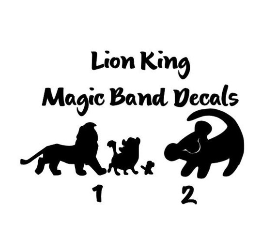 Lion King Magic Band Decals by MagicandMemories on Etsy