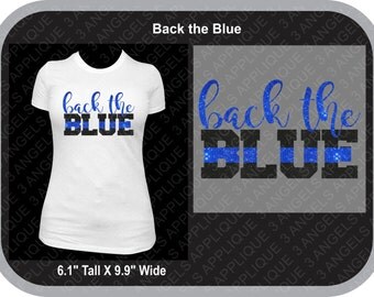 Back The Blue SVG Cutter Design INSTANT DOWNLOAD