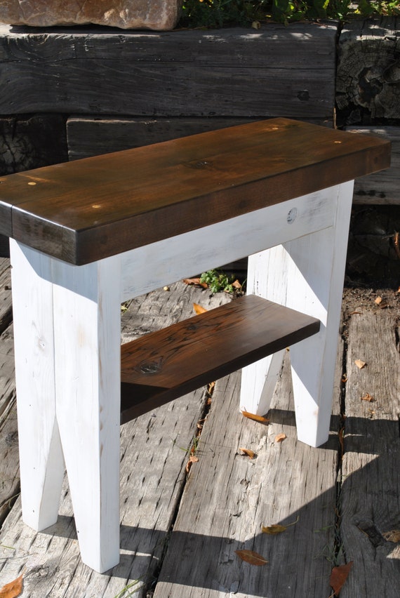 Entryway Farmhouse Bench Primitive Rustic Handmade Reclaimed