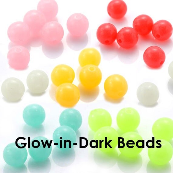 Wholesale Glow in the Dark Beads Solar Round by BananaBead on Etsy