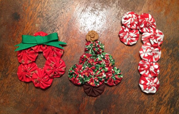 items similar to christmas pins yo yo fabric yo yo items similar to christmas pins yo yo fabric yo yo