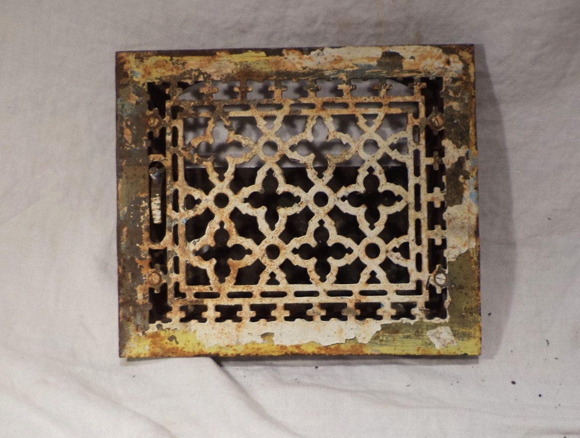 Vent Grate or Radiator Grate Large Rectangular Cast Iron