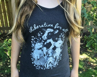 WOMENS Liberation for All Tank Top vegan shirt