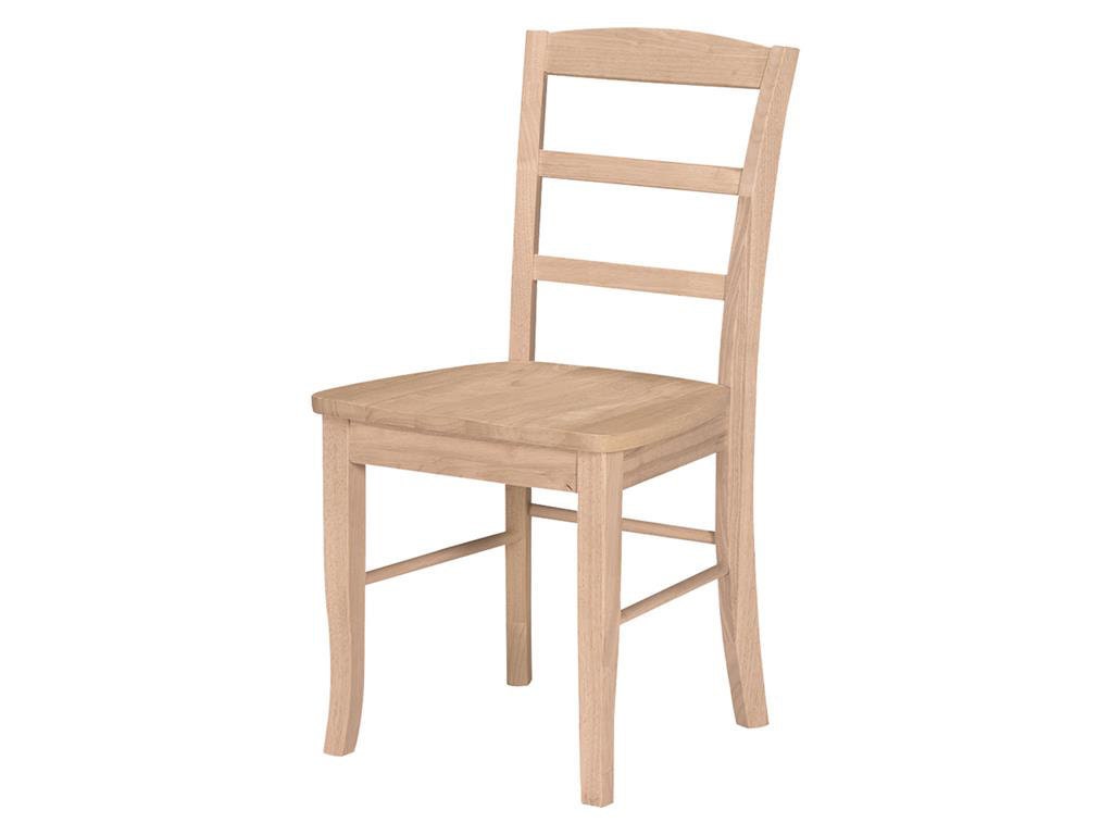 Unfinished Ladder back Farmhouse Chair