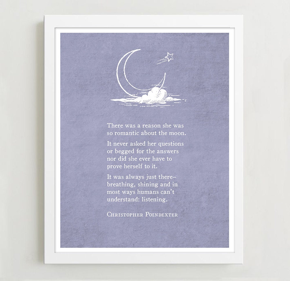 Christopher Poindexter Mmoon poetry poster by Riverwaystudios