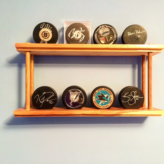 Hockey Puck Display Shelf Puck Display Puck Showcase Wooden