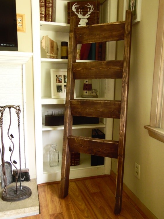 rustic shabby chic chunky wooden blanket ladder towel ladder rustic shabby chic chunky wooden blanket ladder towel ladder