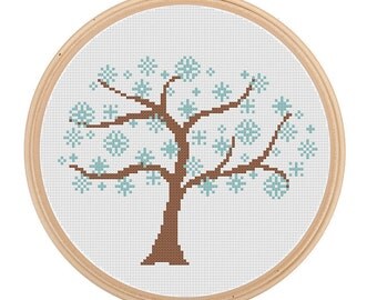 Winter cross stitch | Etsy