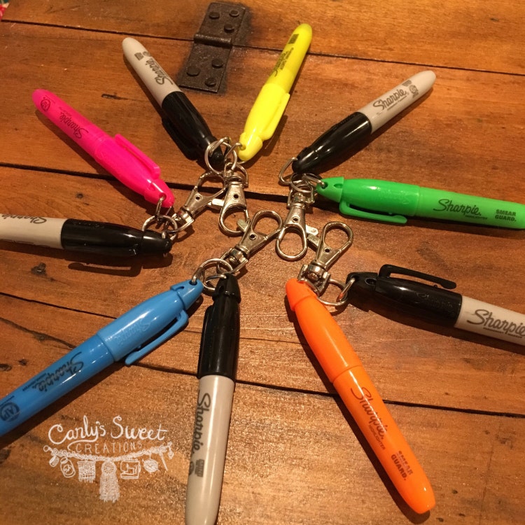 Mini Sharpie Badge Clip Nurse Jewelry by carlyssweetcreations