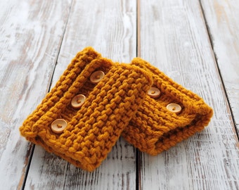 Knit boot cuffs, Knitted Boot Toppers, Knitted Boot Socks