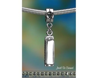 Sterling Silver Harmonica Charm or European Style Charm Bracelet .925
