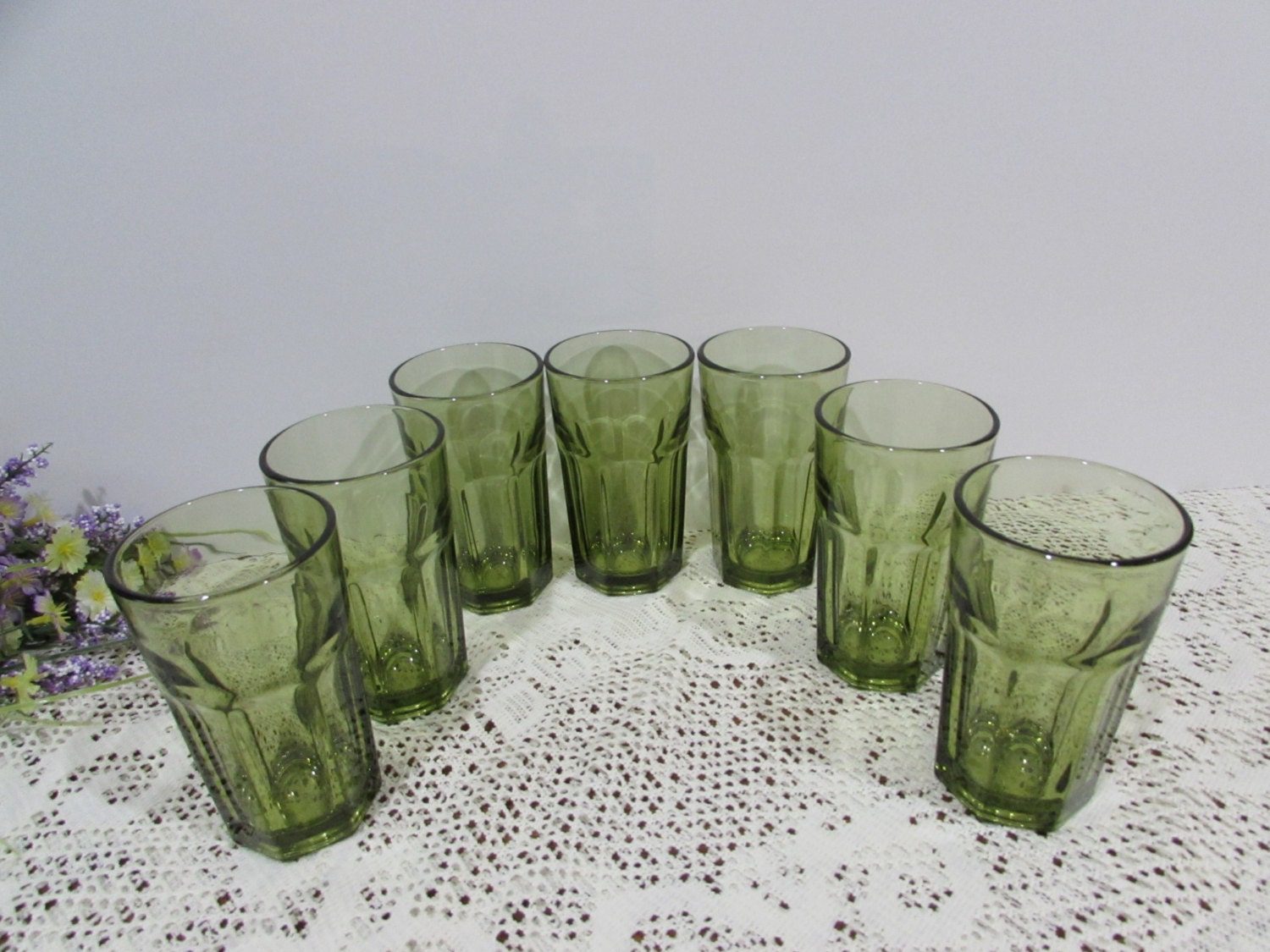 libbey gibraltar green glassware