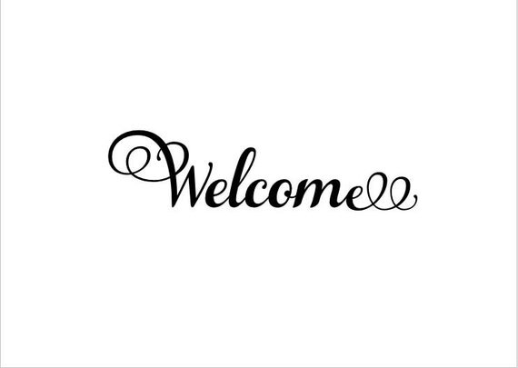 Items similar to Handmade Printable 5 x 7 Welcome Sign on Etsy