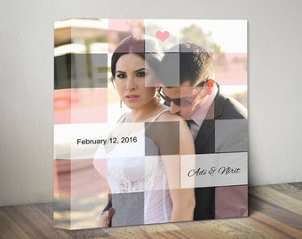Personalized couples gift. Anniversary Gift. Romantic Gift for Couples. Custom Wedding Photo Gift. Anniversary Keepsake. Unique Wedding Gift