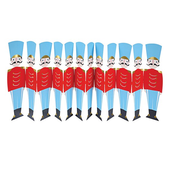 Nutcracker Soldiers Folded Out Decoration