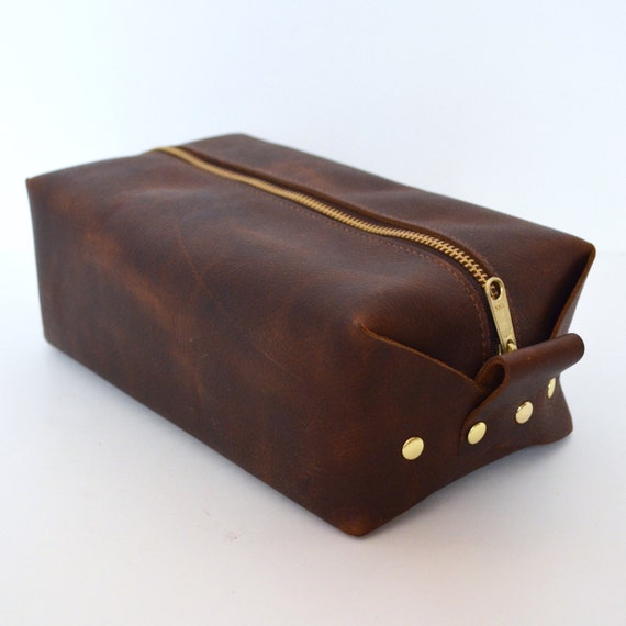 Leather Toiletry Bag Personalized Toiletry Case Travel Case