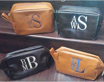 Personalized Men's Shaving kit, Men's toiletry bag, Groomsman Gift, Men's dopp kit, Monogrammed shaving kit, Travel bag