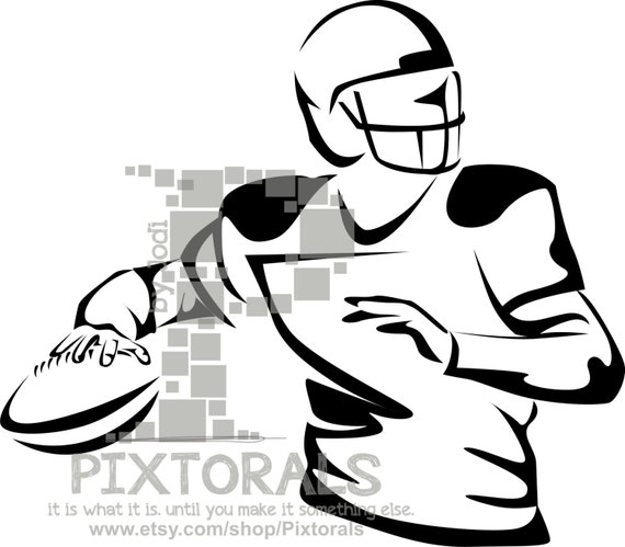 Football Player Vector EPS file as Vector and jpeg png