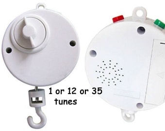 1 or 12 or 35 tune Music box, 1-tune Musical Box or 12-tune Musical Box Baby Crib mobile music box Musical mobile