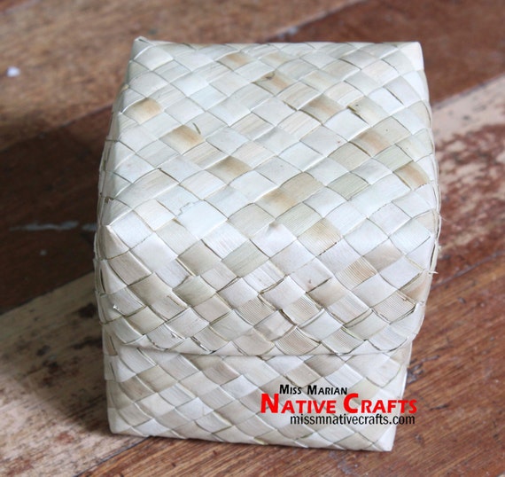 Mini Lauhala Baskets Lauhala box wedding favors minimum