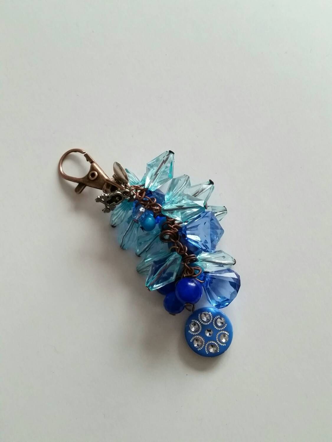 Handmade keychain keyring handbag baby bag by jollyjulesjewellery