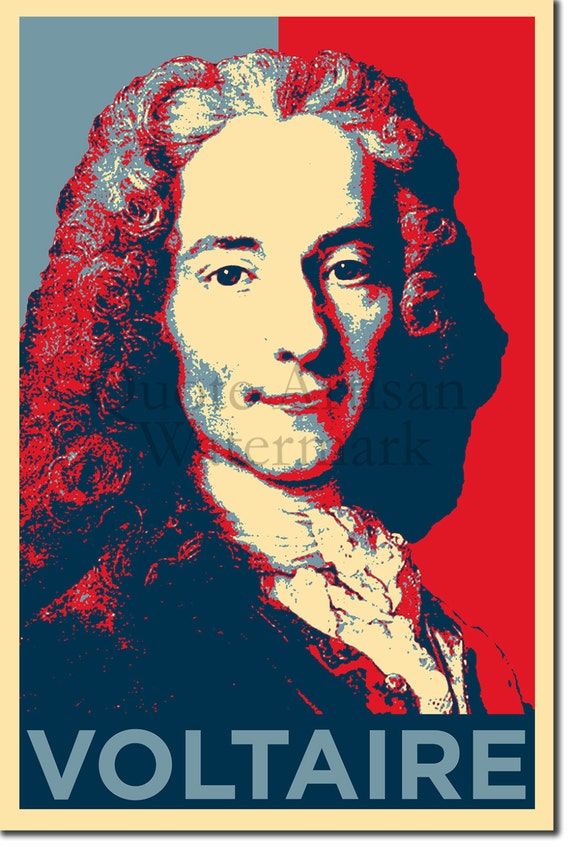 Voltaire Original Art Print 12x8 Inch Photo Poster Gift