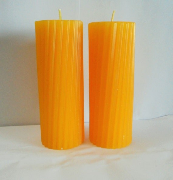 2 Pillar candles scented pillar candles Homemade candles