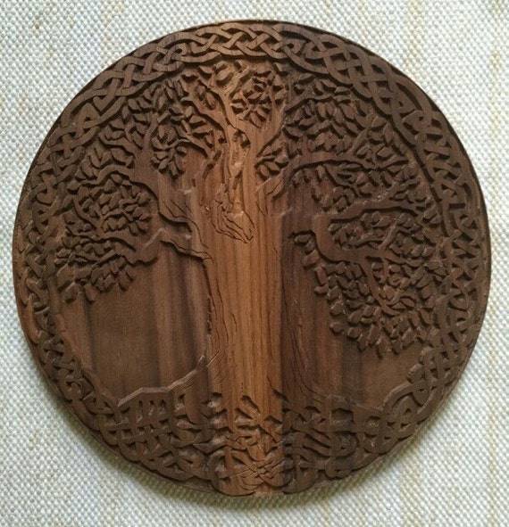 Celtic Tree of Life Carving